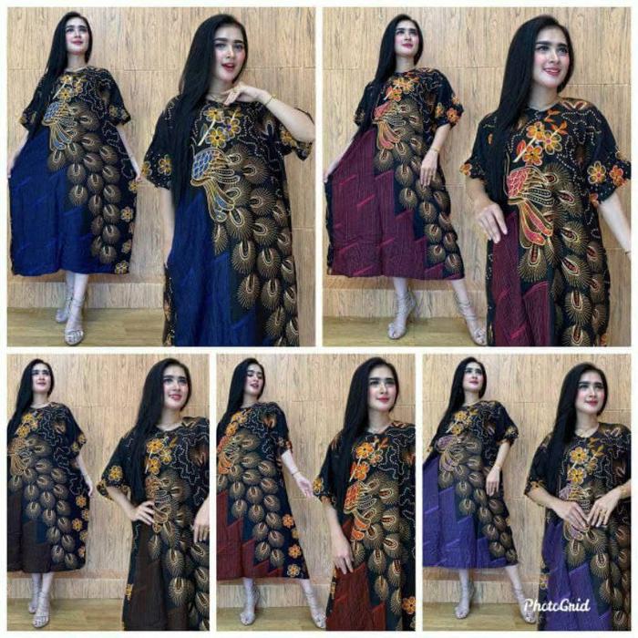 Gambar Daster Batik Jumbo Kancing 6 - lilin ld120 dari G Batik undefined 4 Tokopedia