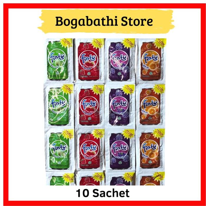 Gambar COD 1 Renteng/ renceng Minuman Serbuk Finto Aneka Rasa 10 sachet - Melon dari Pusat Jajanan Jadul undefined Tokopedia