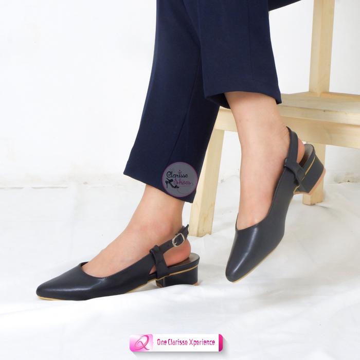 Gambar Heels Wanita MAUREN Hak Tahu 3 CM Sepatu Pump - Hitam, 37 dari Azzam Store by Tim DEP undefined Tokopedia