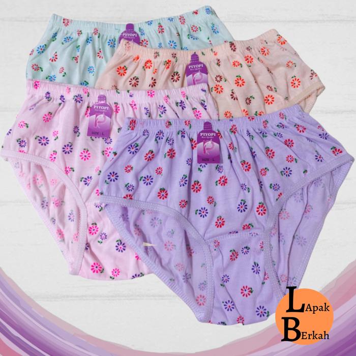 Gambar Celana Dalam Wanita Ecer Jumbo Motif Bunga Polkadot Garis Daun Love - Bunga, M dari nyamanbelanjastore undefined Tokopedia