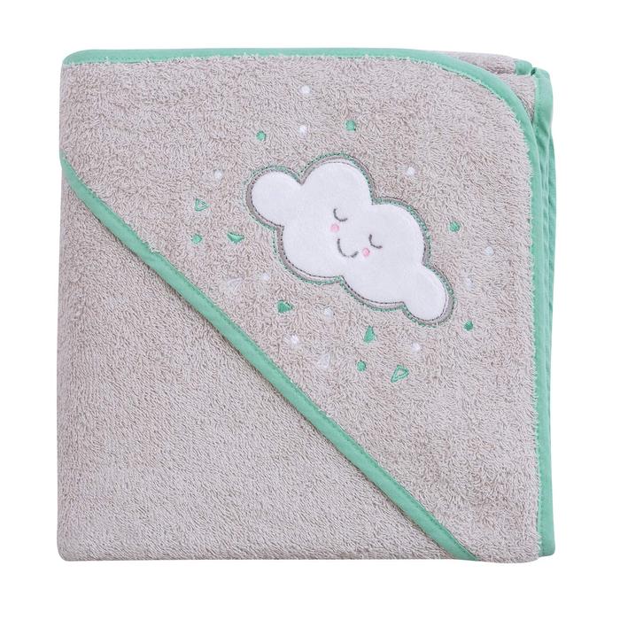 Gambar Clevamama Bamboo Apron Baby Bath Towel - Grey Cloud dari SUZANNA BABYSHOP PONDOK INDAH undefined Tokopedia