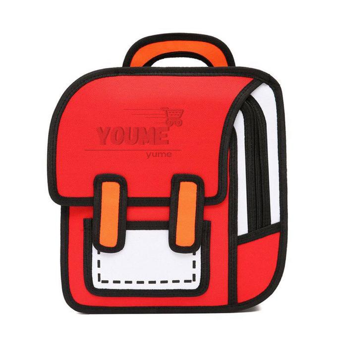 Gambar TAS KARTUN | CARTOON BAG IMPOR BACKPACK - Merah, Kecil dari Youme yume undefined Tokopedia