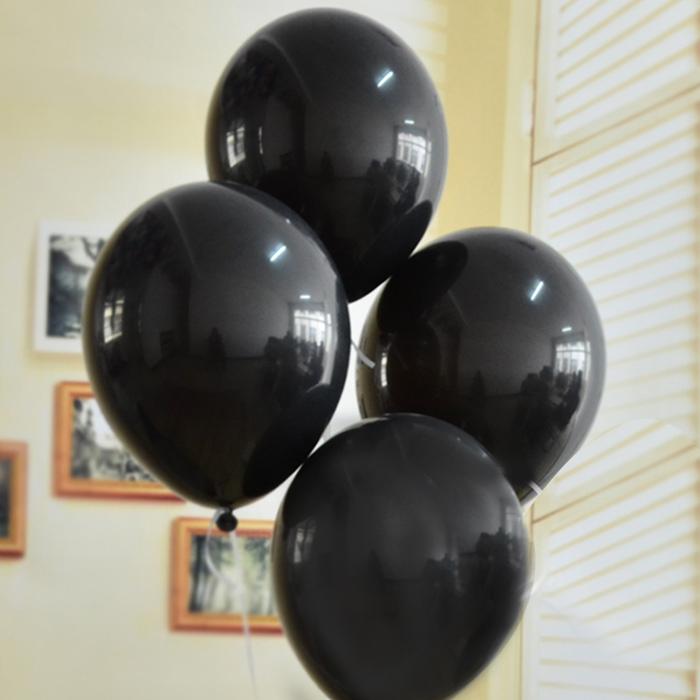 Gambar BALON LATEX DOFF(10 PC)BALON MURAH BALON KARET BALON PESTA ULANG TAHUN - Hitam dari MYSTYLE_NEW undefined Tokopedia