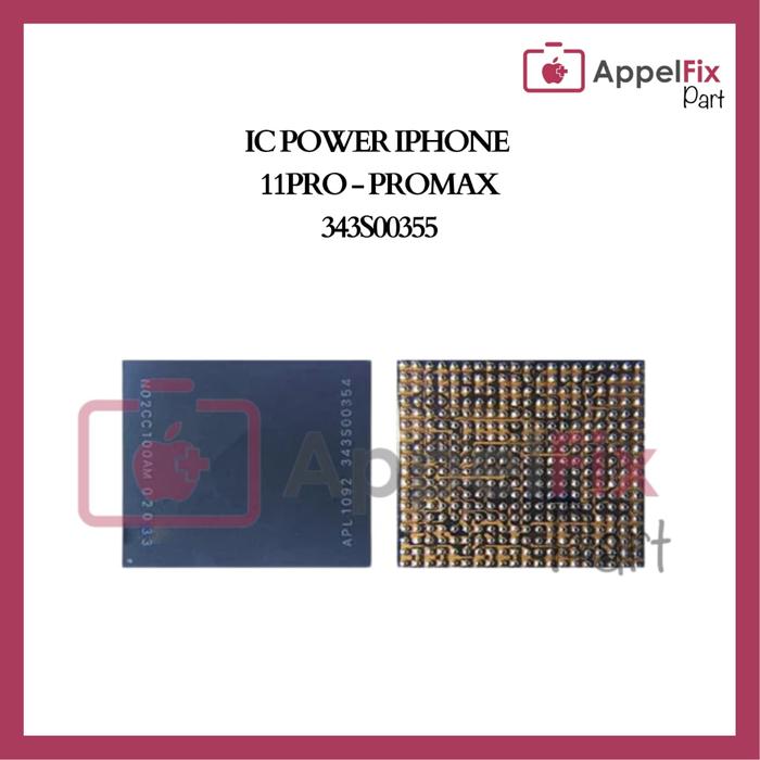 Gambar IC POWER IPHONE 11 11PRO 11PROMAX ORIGINAL | IC 343S00354 343S00355 - 11PRO-PROMAX dari AppelFixPart undefined Tokopedia