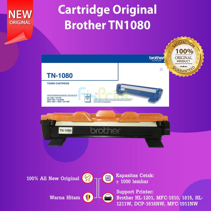 Gambar Cartridge Original Brother TN-1080 tn1080 Printer Brother HL-1201 - ORIGINAL dari FixPrint Indonesia undefined Tokopedia