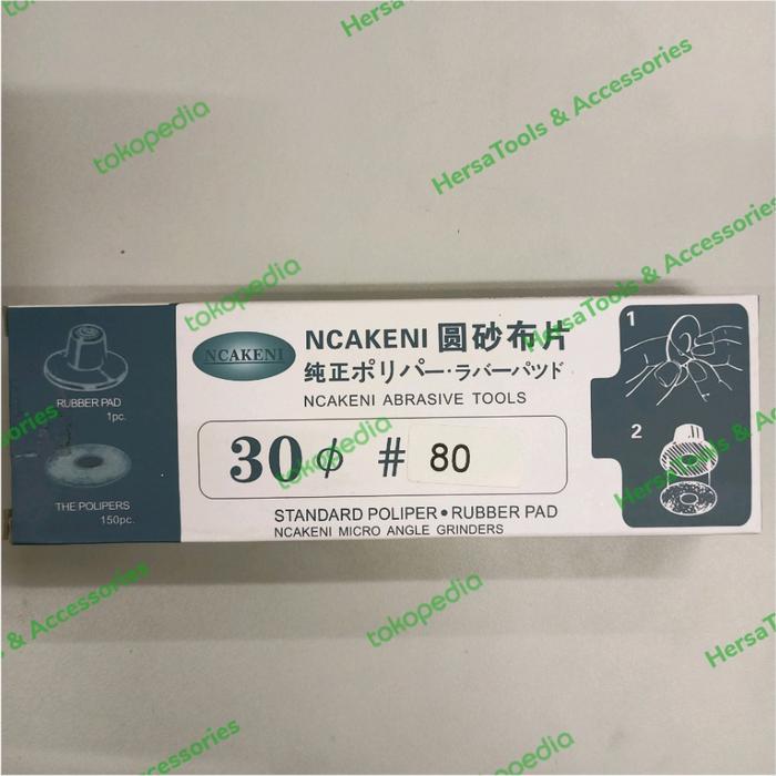 Gambar UHT Polipers \ Sandpaper \ Micro Angle Grinder D30 \ Amplas Grinda UHT - #80 dari HersaTools & Accessories undefined Tokopedia