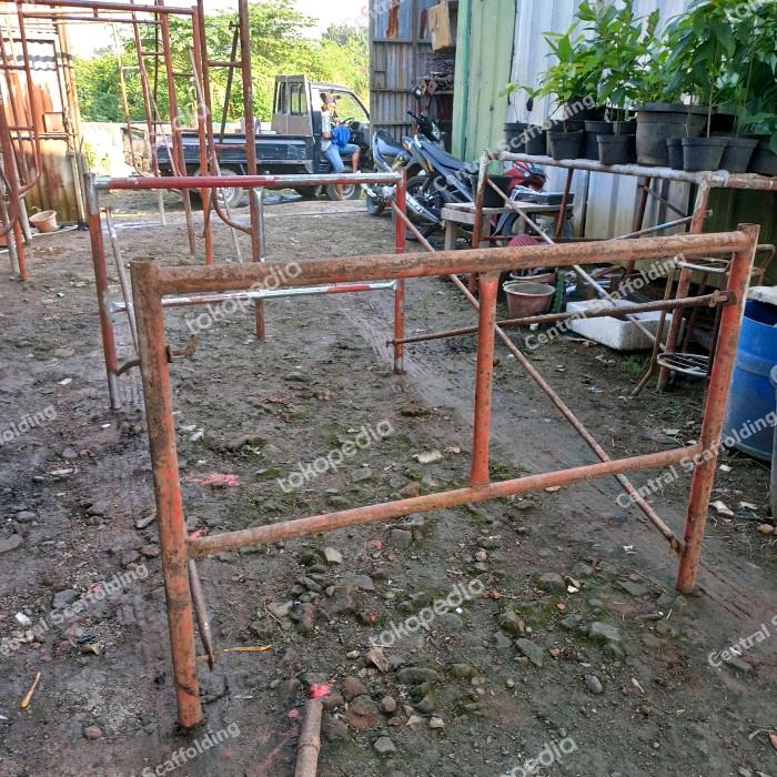 Gambar Ladder Frame 0,90 cm / SET Scaffolding Bekas dari Central Scaffolding undefined Tokopedia