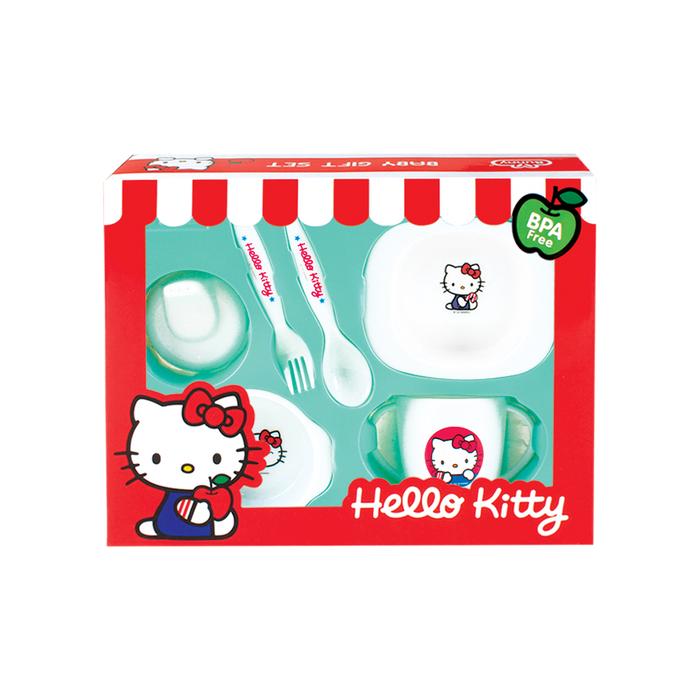 Gambar Hello Kitty Feeding Set Small Perlengkapan Makan Bayi Bunny - HKT-LB102 dari Lustybunny Baby undefined Tokopedia