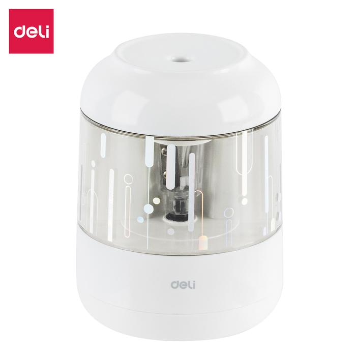 Gambar Deli Electric Pencil Sharpener / Rautan Pensil Otomatis Lucu EH508 - Putih dari Deli Stationery Indonesia undefined Tokopedia