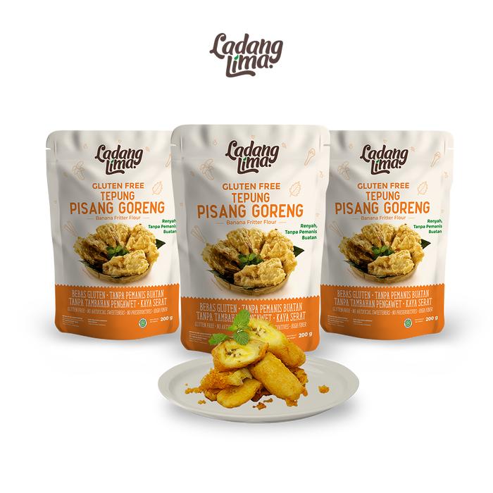 Gambar 3 pcs Tepung Pisang Goreng - Ladang Lima Gluten Free Healthy Flour dari Ladang Lima undefined Tokopedia