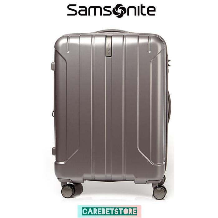 Gambar SASMONITE | KOPER MEDIUM | NIAR SPINNER 24 INCH TSA EXPANDABLE - Silver Matt dari CarebetStore undefined Tokopedia