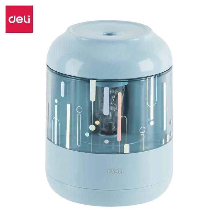 Gambar Deli Electric Pencil Sharpener / Rautan Pensil Otomatis Lucu EH508 - Biru Muda dari Deli Stationery Indonesia undefined Tokopedia