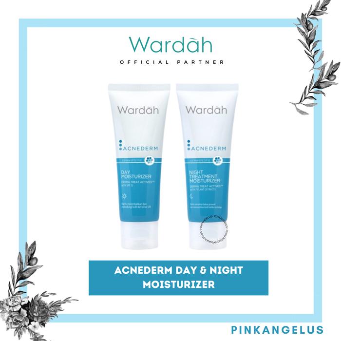 Gambar Wardah Acnederm Day & Night Moisturizer 40ml | Pelembab Wajah - Day dari Pinkangelus undefined Tokopedia