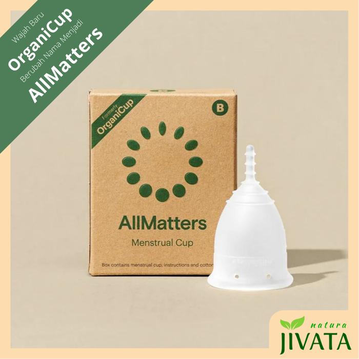 Gambar AllMatters ORGANICUP Menstrual Cup 100% Original Size A / B / Mini - Size B dari JIVATA natura undefined Tokopedia