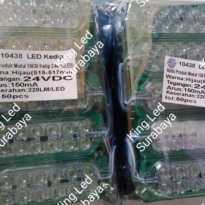 Gambar LED Modul Ultrasonic 2835 12 Mata LED tipe 10438 24V WARNA KEDIP - Hijau dari King LED Surabaya undefined Tokopedia