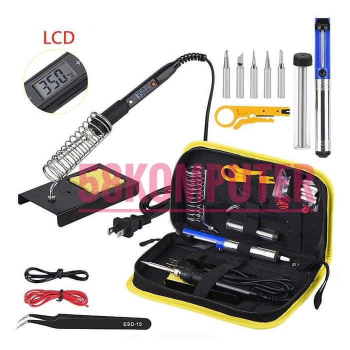 Gambar Paket Solder Listrik 60W Lengkap Solder Kit Adjustable Temperature 480 - JCD-SOLDER dari 58KOMPUTER undefined Tokopedia