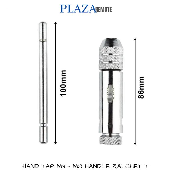 Gambar HAND TAP T STANG GAGANG RATCHET ADJUSTABLE TAP WRENCH M3 -M12 - HAND TAP M3-M8 dari PLAZAREMOTE undefined Tokopedia