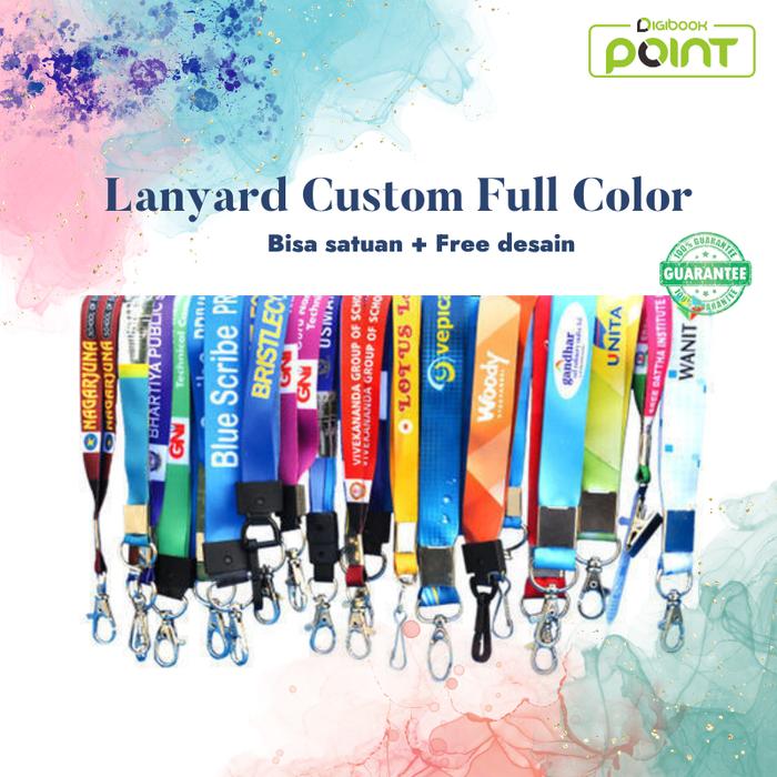 Gambar LANYARD CUSTOM SATUAN - FULL PRINT (PROMO) - 1.5 cm, 1 Sisi dari Digibook Point Mijen undefined Tokopedia