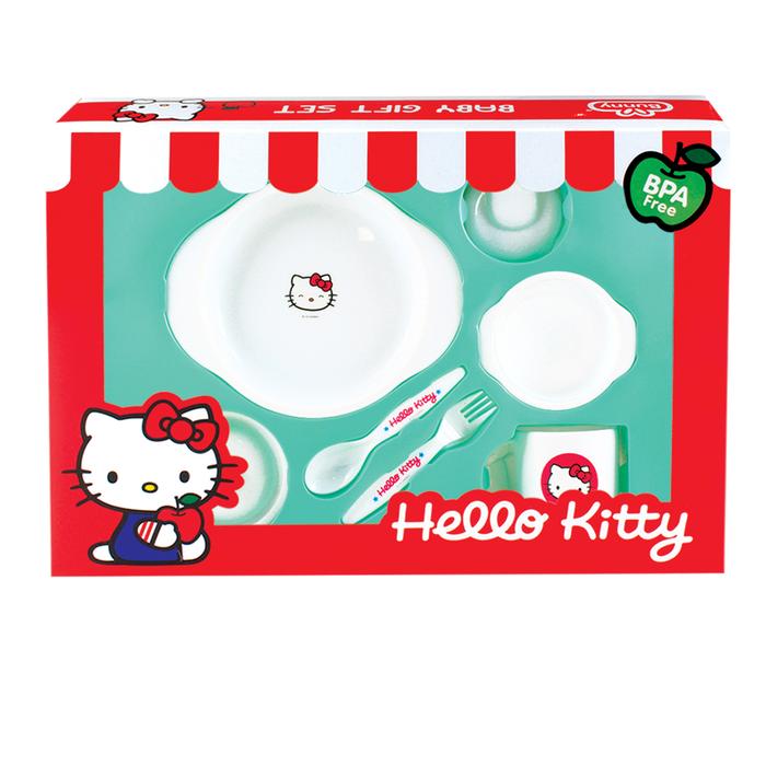 Gambar Hello Kitty Feeding Set Medium Perlengkapan Makan Bayi Bunny - HKT-LB203 dari Lustybunny Baby undefined Tokopedia