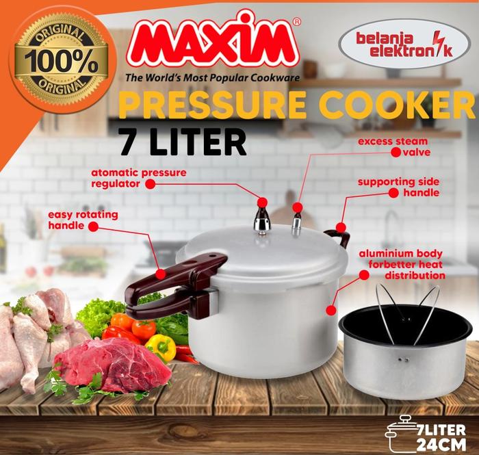 Gambar PANCI PRESTO MAXIM KAPASITAS 4 LITER 7 LITER MASPION - 7 LITER dari Bigstore Supplier undefined Tokopedia