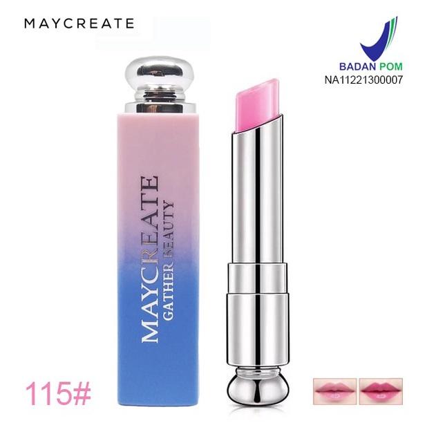 Gambar BPOM Maycreate Lipstick Moisturizing - 115 Pink dari Jesryl Shop undefined Tokopedia
