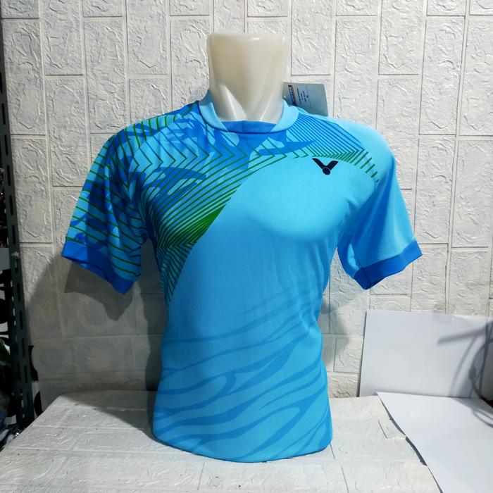 Gambar BAJU ATASAN BADMINTON DEWASA VICTOR V141/JERSEY BULUTANGKIS - ats v141skyblue, M dari Louis sport20 undefined Tokopedia