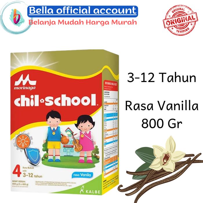 Gambar Morinaga Chil School Vanila Cokelat Strawbery Susu Formula Anak 800 gr - Vanila dari Bella shop TNG undefined 4 Tokopedia