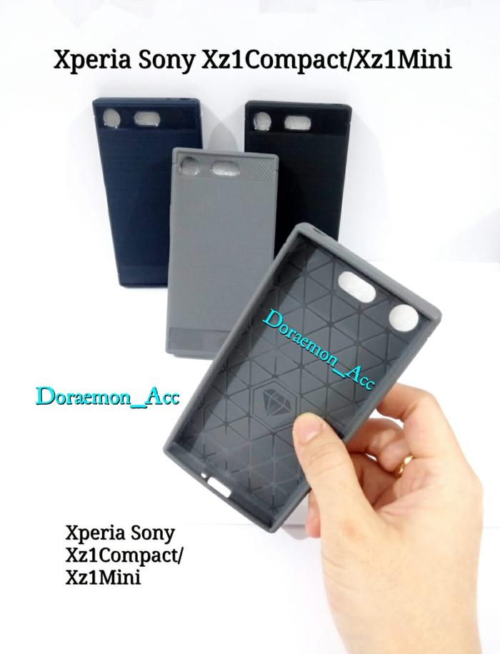 Gambar SoftCase Fiber Carbon Silikon Sony Xperia XZ1 Compact/XZ1 Mini - F.Carbon Hitam, XZ1Mini/XZ1Comp dari Aemonacc undefined Tokopedia