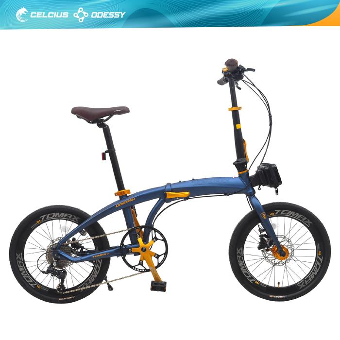 Gambar SEPEDA LIPAT ODESSY TOMAX FRAME ALLOY 2O" - 10 SPEED - Biru dari celciusodessy.bike undefined Tokopedia