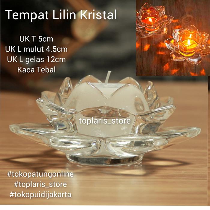 Gambar Tempat Lilin Teratai Dhop Tealight PNk01 - TERATAI PUTIH dari tokopatungonline undefined Tokopedia