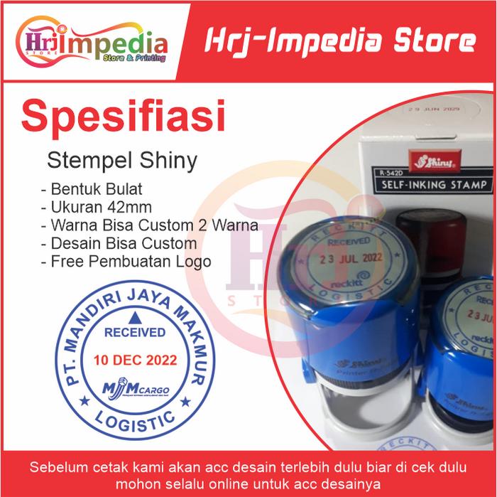 Gambar Cetak Stempel Received Tanggal Jam Tahun Tulisan Custom Cetak Stempel - Stempel Tanggal dari Hrj-Impedia Print undefined Tokopedia