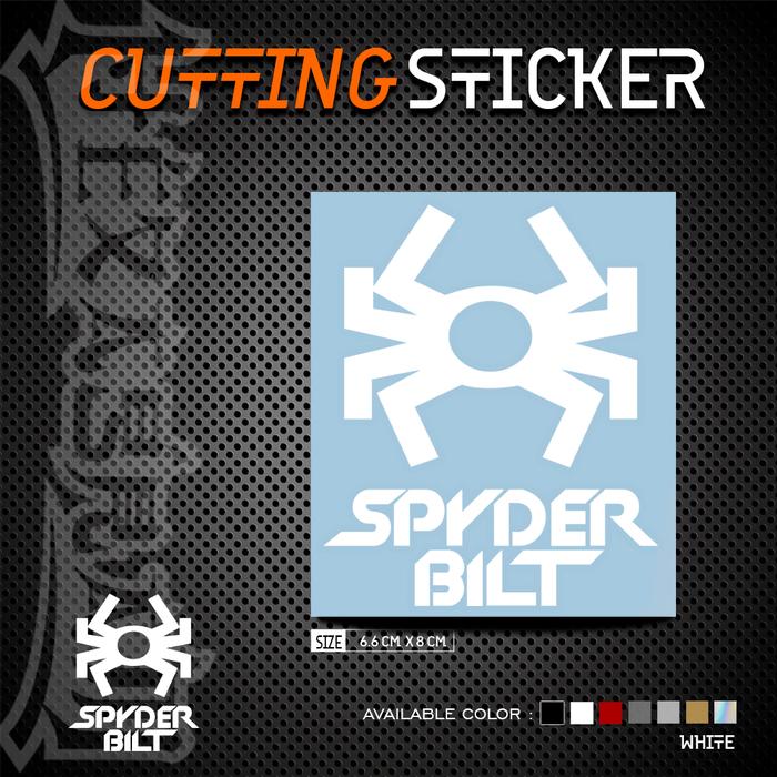 Gambar Cutting Sticker Spyder Bilt Logo | Stiker Cutting Logo Spyder Bilt - Putih dari Hexagram Stiker undefined Tokopedia