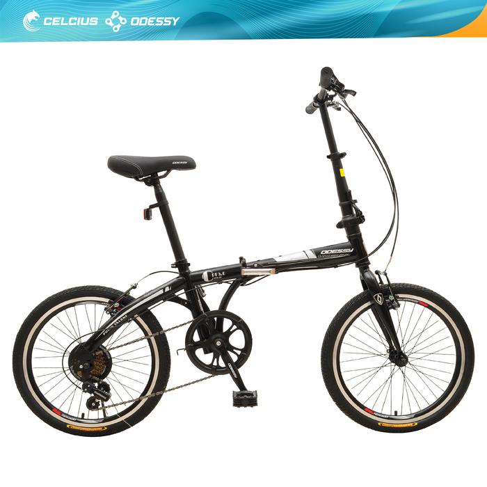 Gambar Sepeda Lipat Odessy 20" OD LP 20 72 WE - 7 Speed - Hitam dari celciusodessy.bike undefined Tokopedia