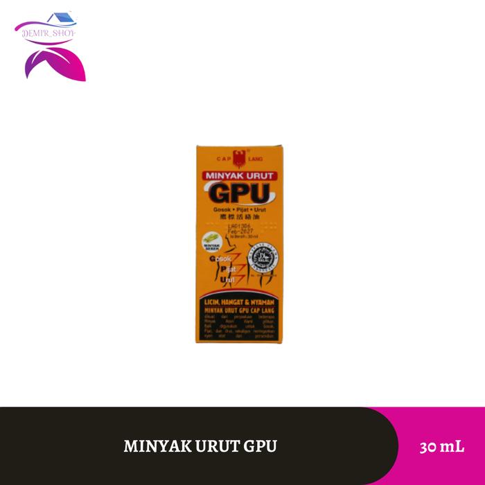 Gambar Minyak Urut Sereh GPU 60 mL Cap Lang - 30 mL dari Demir Official Store undefined Tokopedia