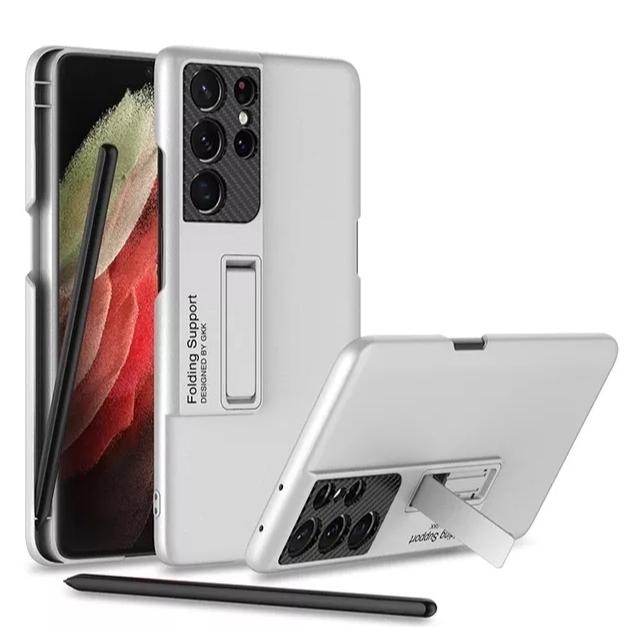Gambar Case Samsung Galaxy S21 Ultra 5G Original GKK Stand Casing Free Stylus - Putih dari Univers Sale undefined Tokopedia