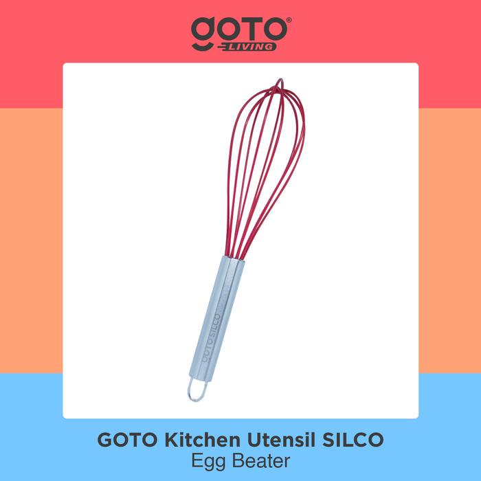 Gambar Goto Kitchen Utensil Silco Spatula Silikon Capitan Sendok Masak Dapur - EGG BEATER, Red dari Goto.Indonesia undefined Tokopedia