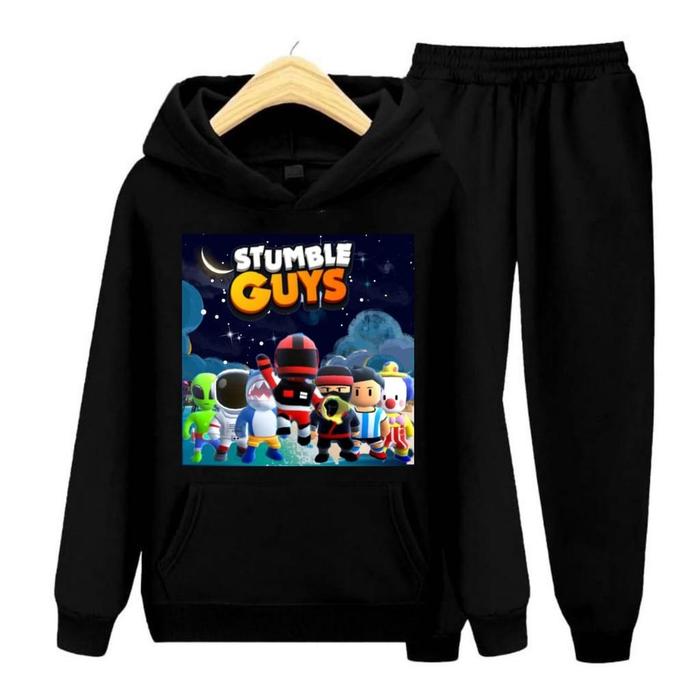 Gambar FA- Setelan Sweater Anak Stumble Guys 02 / Set Hoodie Anak Perempuan - Hitam, S (6Thn+) dari Faeyza_Abbasy12 undefined Tokopedia