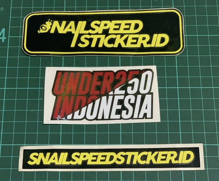 Gambar Sticker cutting under indonesia macam macam - Poto 1 dari Snailspeed sticker.id undefined Tokopedia