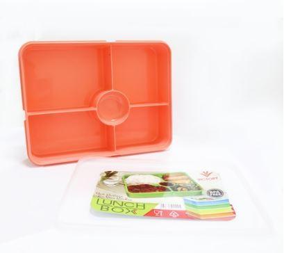 Gambar Lunch Box Tempat Kotak Makan Bekal Rantang Ompreng Catering Sekat - Orange dari Nowela Home undefined Tokopedia