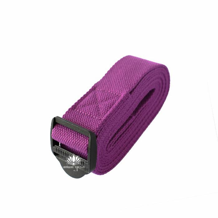 Gambar belt standart / strap alat bantu yoga / alat bantu / tali olahraga - Ungu dari Unique Yoga Bali undefined Tokopedia