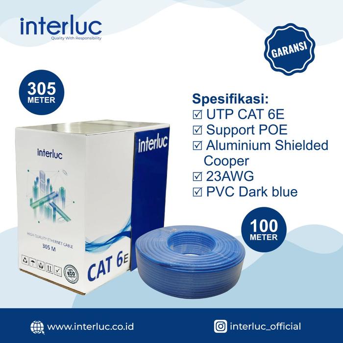 Gambar Edge Interluc Cable UTP Cat 6E - 100m dari Interluc Official Store undefined Tokopedia