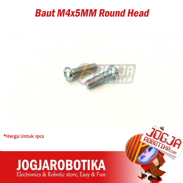 Gambar MUR BAUT M4 M4X5MM M4X8MM M4X10MM M4X20MM M4X5 M4X8 M4X10 M4X20 ROUND - M4X5MM dari Jogjarobotika undefined Tokopedia