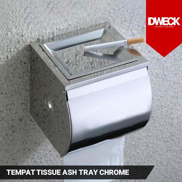 Gambar Dispenser Tempat Tissue / Kotak Tisu Black - Chrome dari Dweck Store undefined Tokopedia