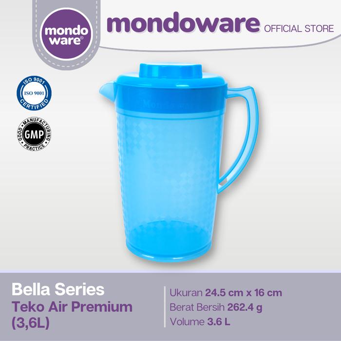 Gambar Teko Air Premium - Water Jug (3,6 L) - Bella Series (Mondoware) - Biru dari Mondoware Plastics undefined Tokopedia