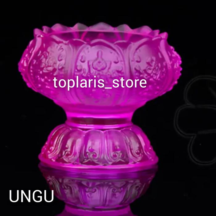 Gambar TEMPAT LILIN CANDLE TERATAI PINK KECIL - KODE UNGU dari tokopatungonline undefined Tokopedia
