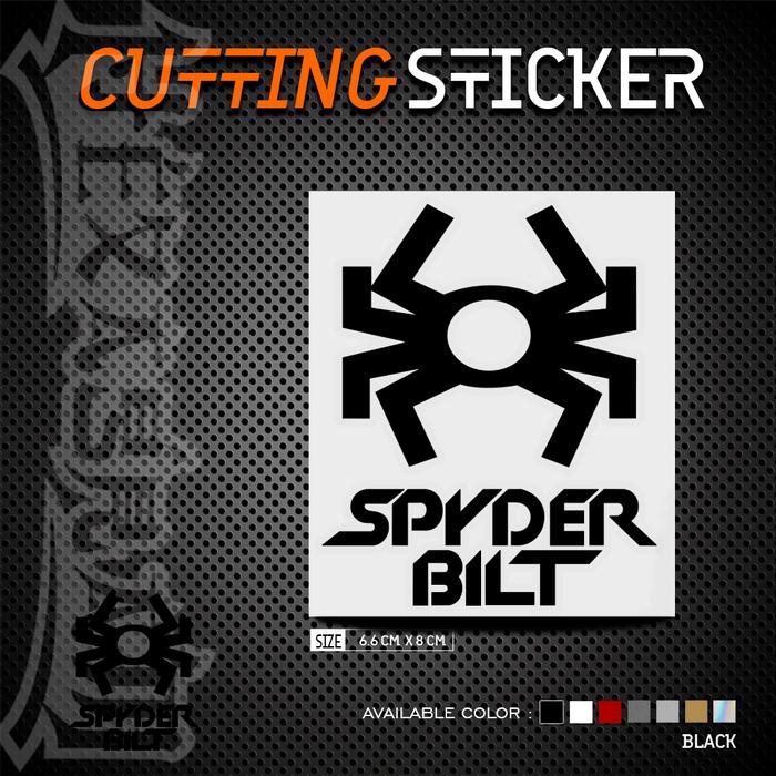 Gambar Cutting Sticker Spyder Bilt Logo | Stiker Cutting Logo Spyder Bilt - Hitam dari Hexagram Stiker undefined Tokopedia