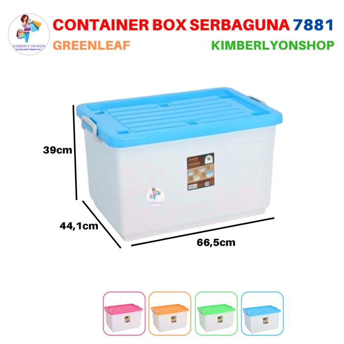 Jual Container Box 75 Liter 7881 Green Leaf - Biru - Jakarta Utara ...