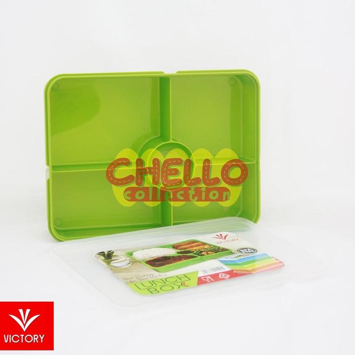 Gambar Ready Kotak Makan Catering Victory Lunch Box 5 Sekat - Hard - Green dari scibaduyut undefined Tokopedia