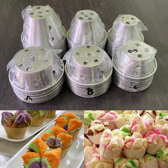 Gambar cetakan bolu kukus mekar 12pcs - Pendek A dari Delvin kitchen undefined Tokopedia