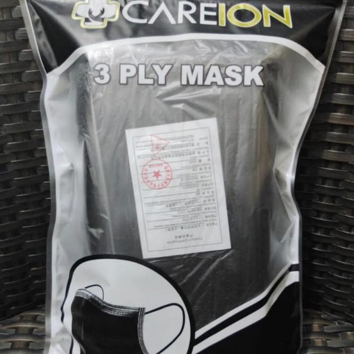 Gambar MASKER 3 PLY EARLOOP 50 PCS PREMIUM PRO CAREION DISPOSABLE FACE MASK - Hitam dari ALFA ACC undefined Tokopedia